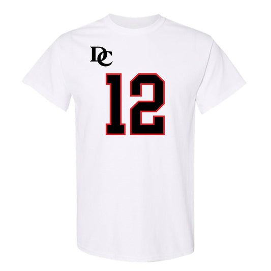 Davidson - NCAA Football : Christian Lyons - White Replica Shersey T-Shirt-0