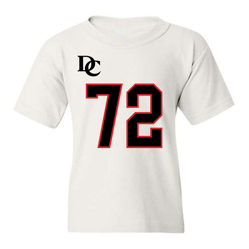 Davidson - NCAA Football : Liam Turner - White Replica Shersey Youth T-Shirt