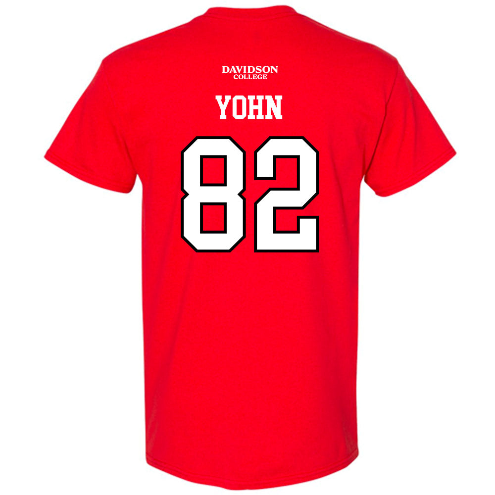Davidson - NCAA Football : Gavin Yohn - Orange T-Shirt