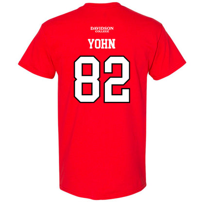 Davidson - NCAA Football : Gavin Yohn - Orange T-Shirt