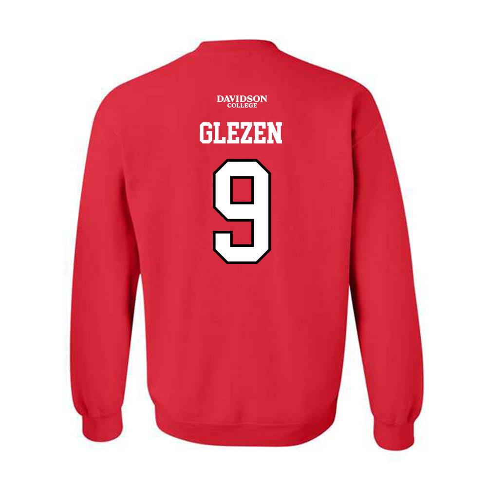 Davidson - NCAA Football : Landon Glezen - Orange Crewneck Sweatshirt-1