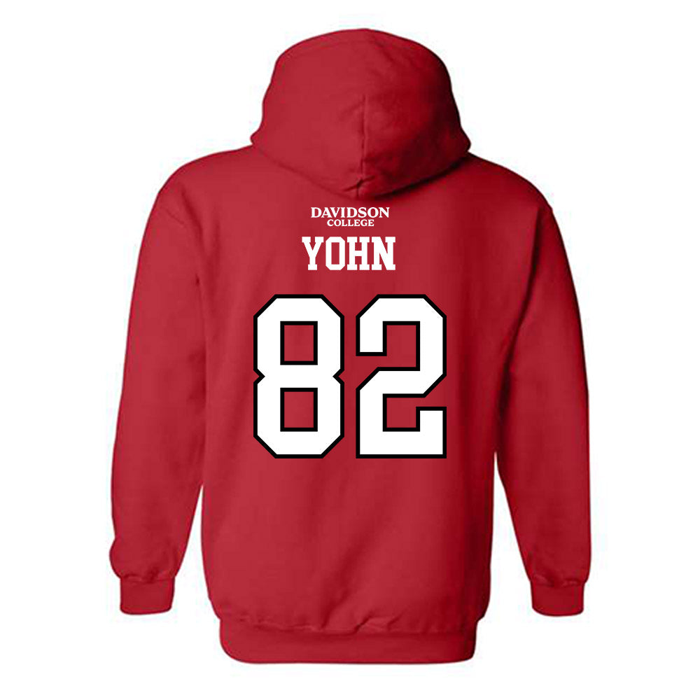 Davidson - NCAA Football : Gavin Yohn - Orange Hooded Sweatshirt