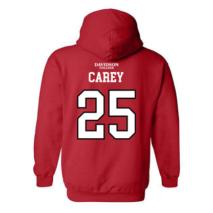 Davidson - NCAA Football : Aaron Carey - Orange Hooded Sweatshirt