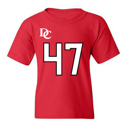 Davidson - NCAA Football : Nash Pippin - Orange Youth T-Shirt-0