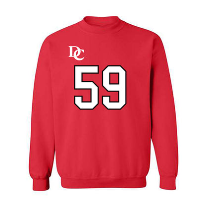 Davidson - NCAA Football : Danzel Chukwuemeka - Orange Crewneck Sweatshirt-0