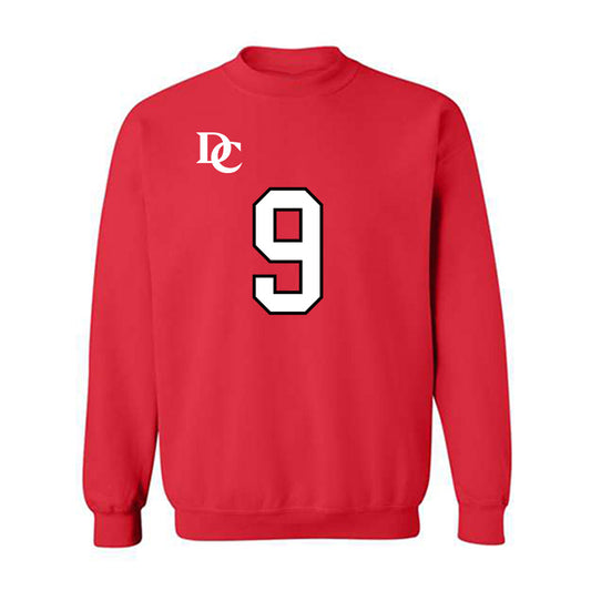 Davidson - NCAA Football : Landon Glezen - Orange Crewneck Sweatshirt-0