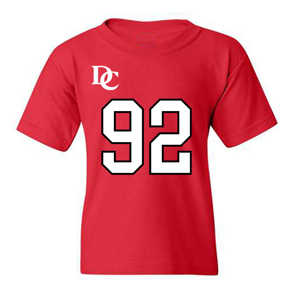 Davidson - NCAA Football : Christian Hayes - Orange Youth T-Shirt-0