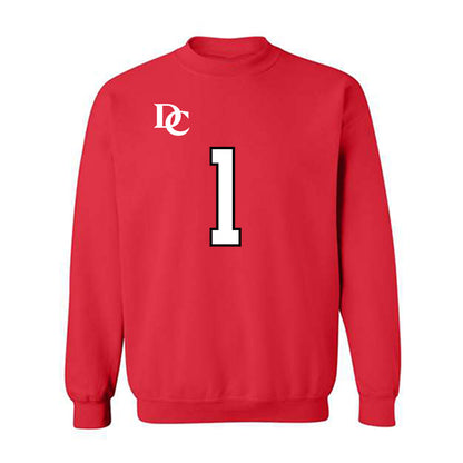 Davidson - NCAA Football : Jaleel Sales - Orange Crewneck Sweatshirt