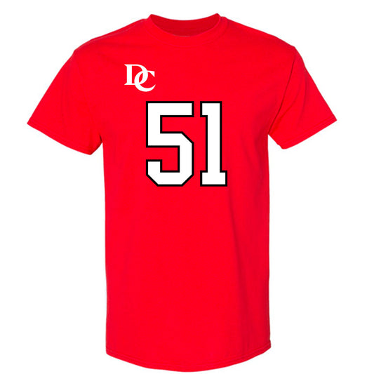 Davidson - NCAA Football : Tom Luther - Orange T-Shirt