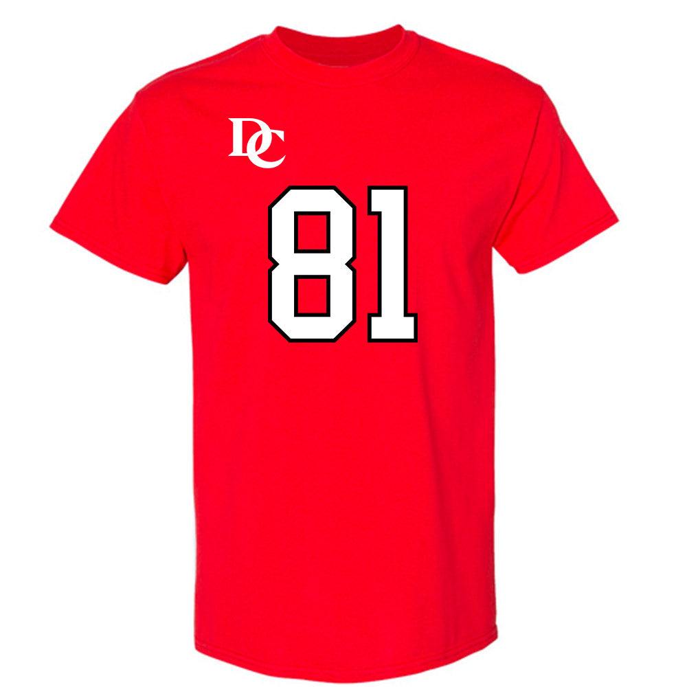 Davidson - NCAA Football : Alani Ajigbotosho - Orange T-Shirt