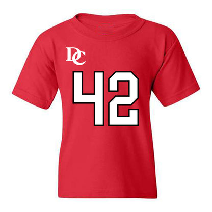 Davidson - NCAA Football : Dallas Brown - Orange Youth T-Shirt