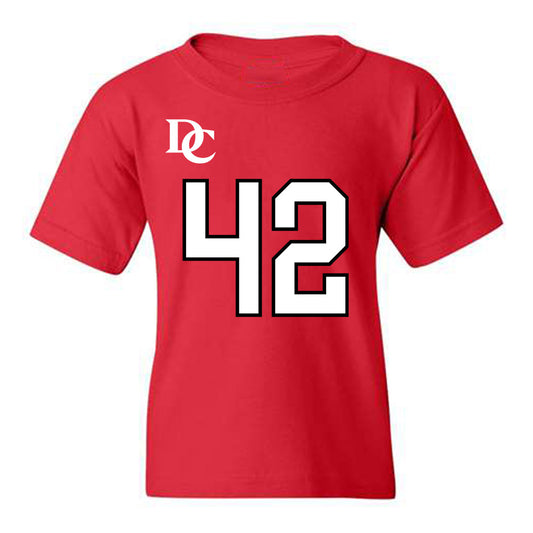 Davidson - NCAA Football : Dallas Brown - Orange Youth T-Shirt