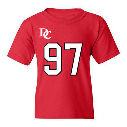 Davidson - NCAA Football : Liam McMann - Orange Youth T-Shirt-0