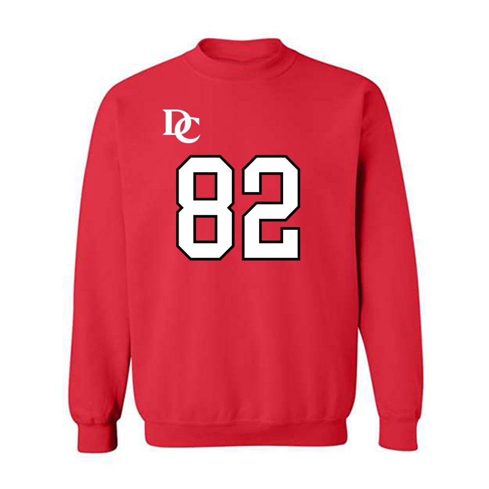 Davidson - NCAA Football : Gavin Yohn - Orange Crewneck Sweatshirt