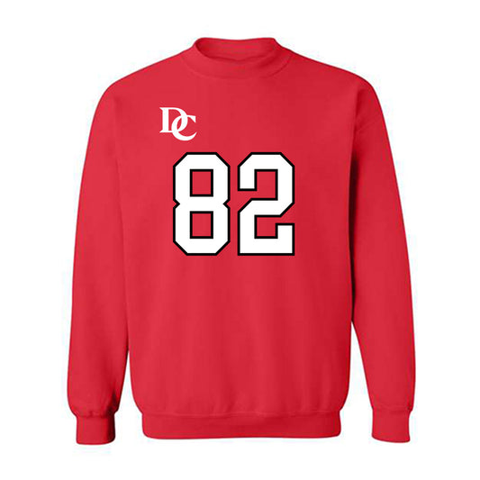 Davidson - NCAA Football : Gavin Yohn - Orange Crewneck Sweatshirt