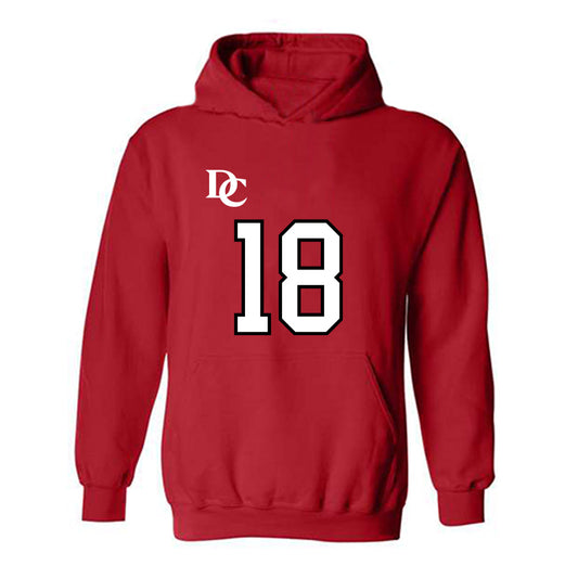 Davidson - NCAA Football : Jacary Lightsey - Orange Hooded Sweatshirt