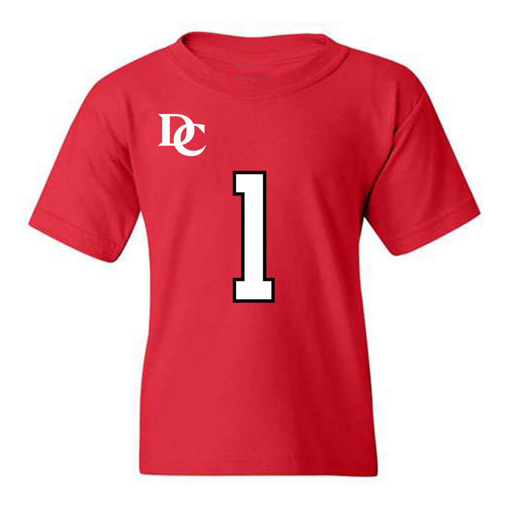 Davidson - NCAA Football : Jaleel Sales - Orange Youth T-Shirt