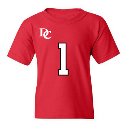 Davidson - NCAA Football : Jaleel Sales - Orange Youth T-Shirt