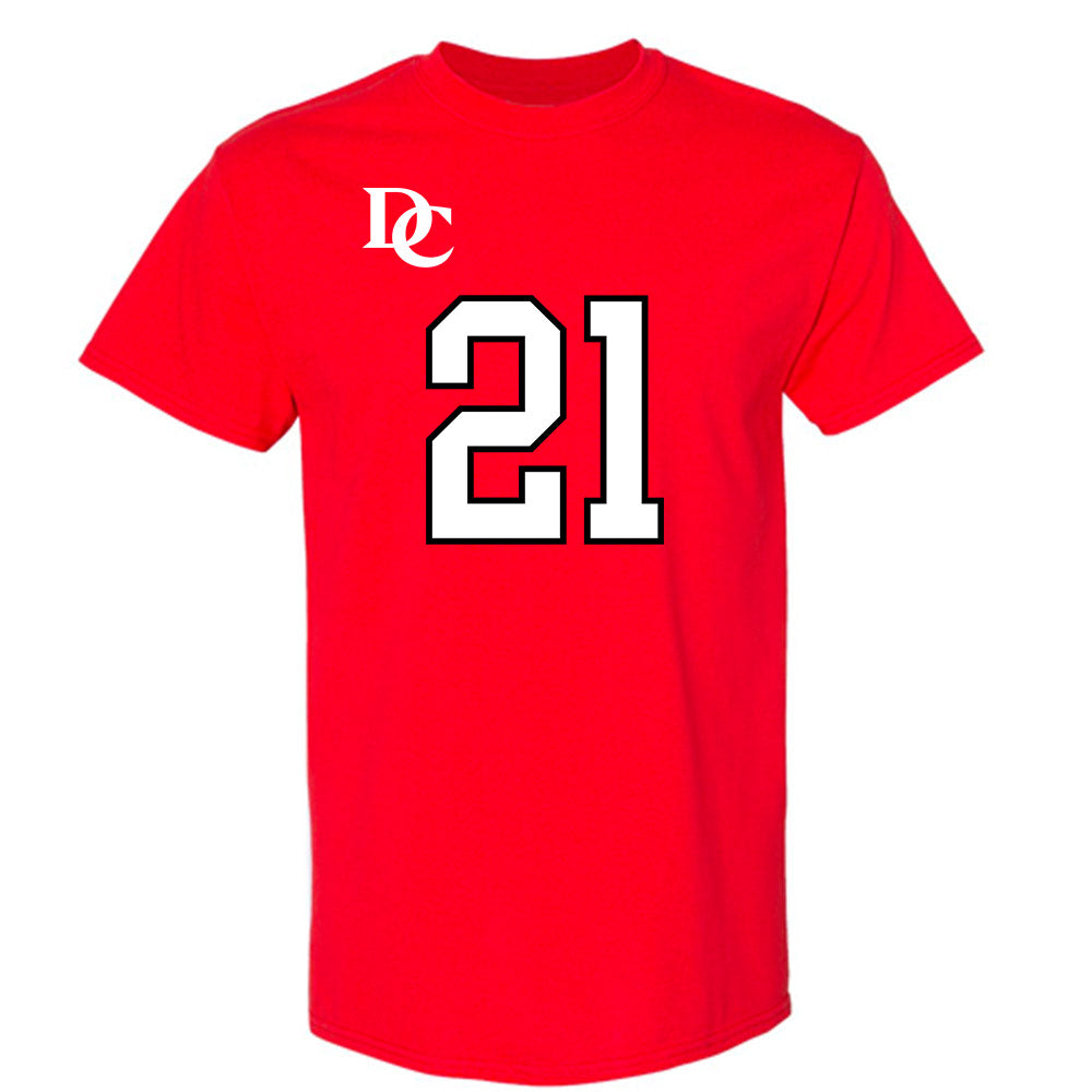 Davidson - NCAA Football : Caiden Collins - Orange T-Shirt-0