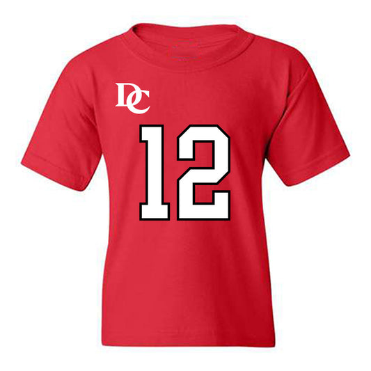 Davidson - NCAA Football : Christian Lyons - Orange Youth T-Shirt-0