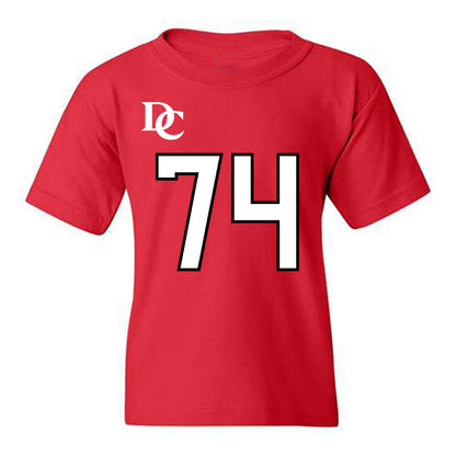 Davidson - NCAA Football : Kyler Herring - Orange Youth T-Shirt-0