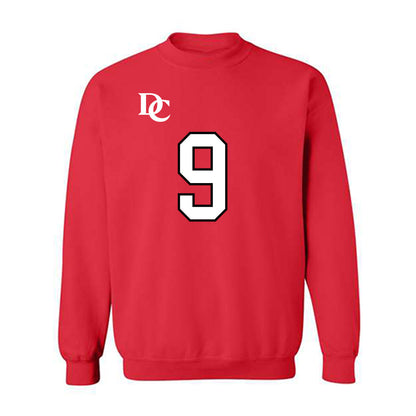 Davidson - NCAA Football : Landon Glezen - Orange Crewneck Sweatshirt-0