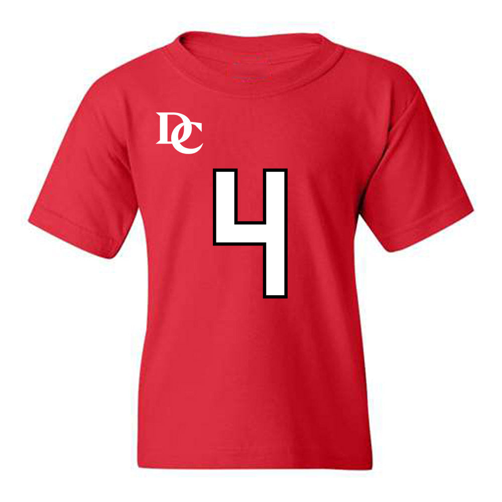 Davidson - NCAA Football : Tahir Henry - Orange Youth T-Shirt