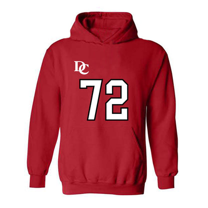Davidson - NCAA Football : Liam Turner - Orange Hooded Sweatshirt