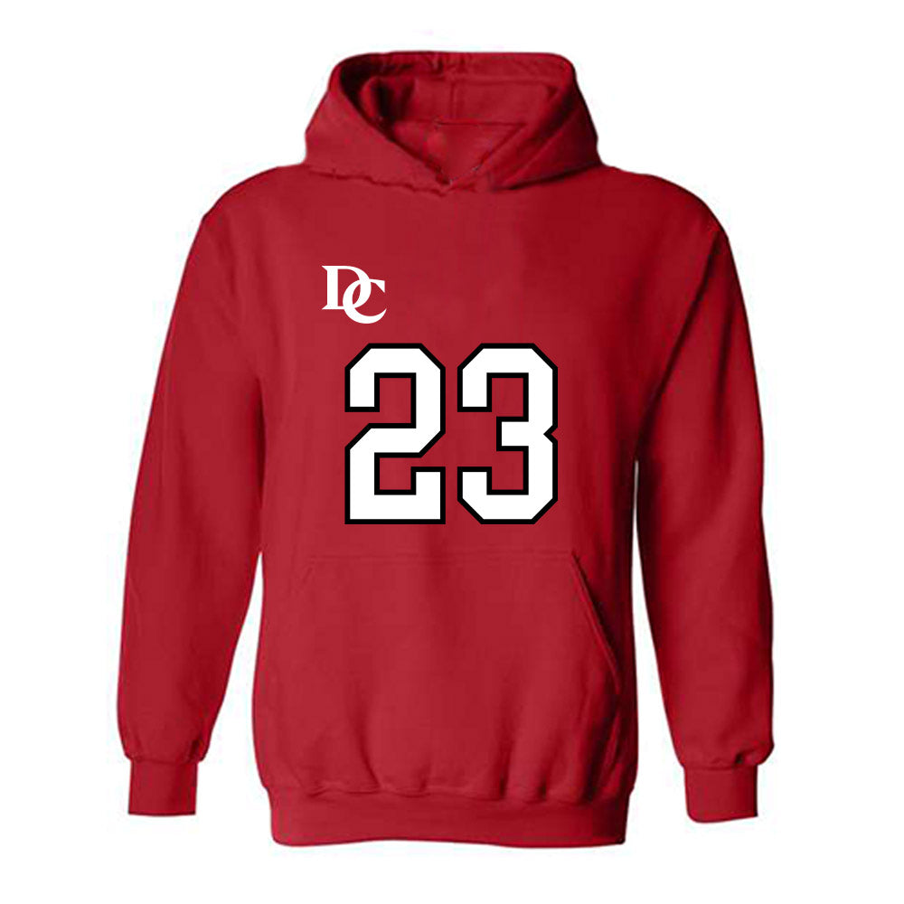 Davidson - NCAA Football : Nakoma Scott - Orange Hooded Sweatshirt-0