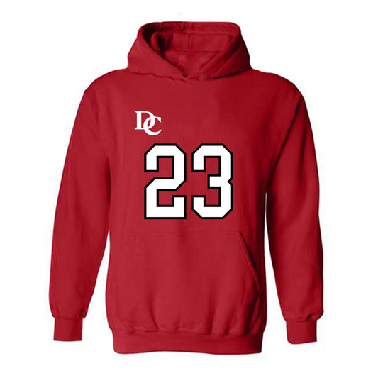 Davidson - NCAA Football : Nakoma Scott - Orange Hooded Sweatshirt-0