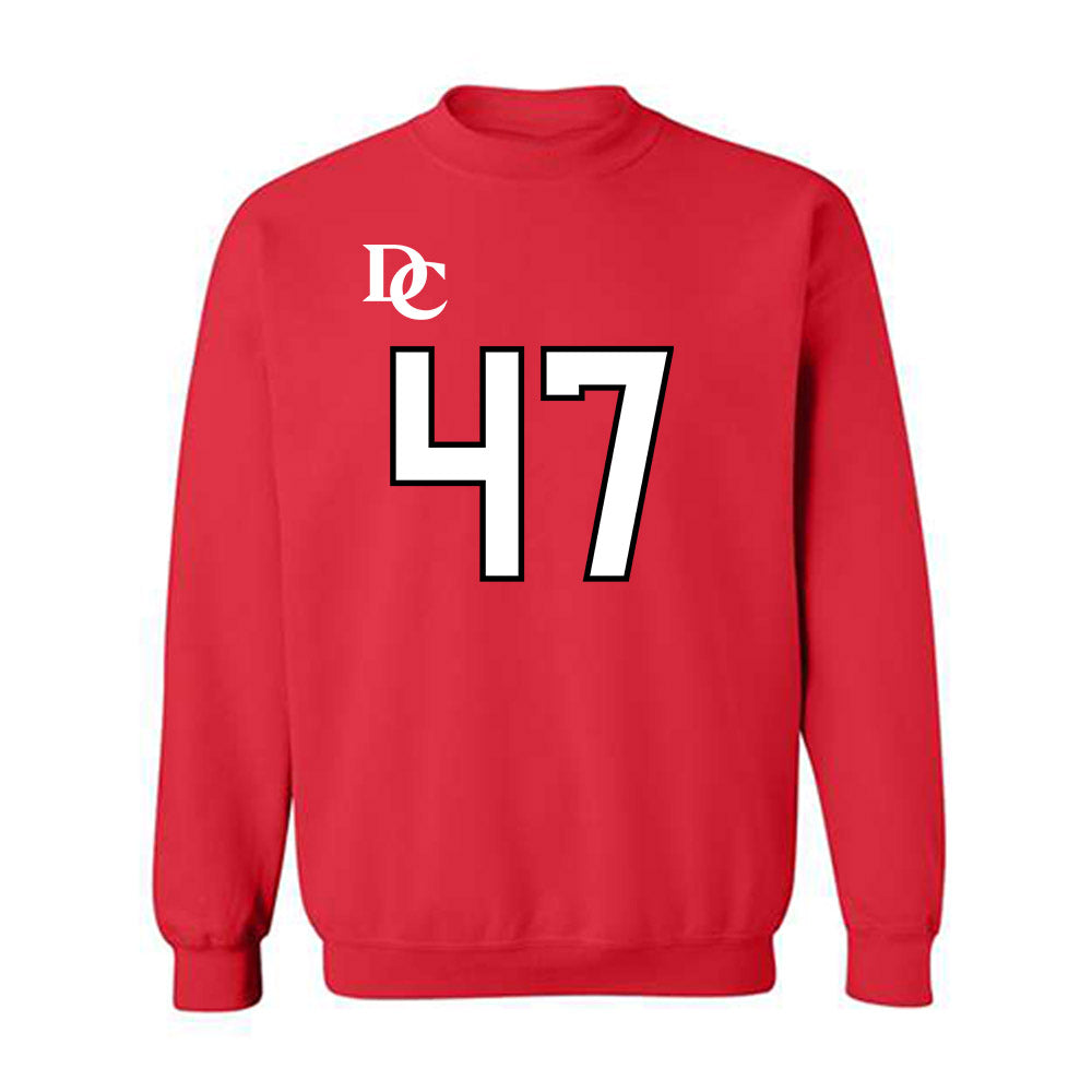 Davidson - NCAA Football : Nash Pippin - Orange Crewneck Sweatshirt-0