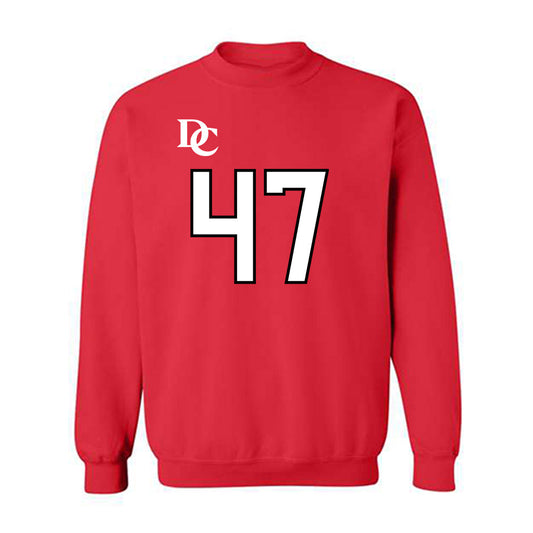 Davidson - NCAA Football : Nash Pippin - Orange Crewneck Sweatshirt-0