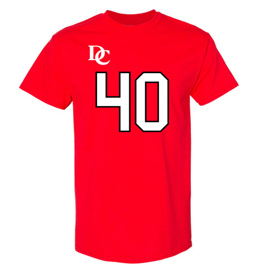 Davidson - NCAA Football : Carius McClain - Orange T-Shirt