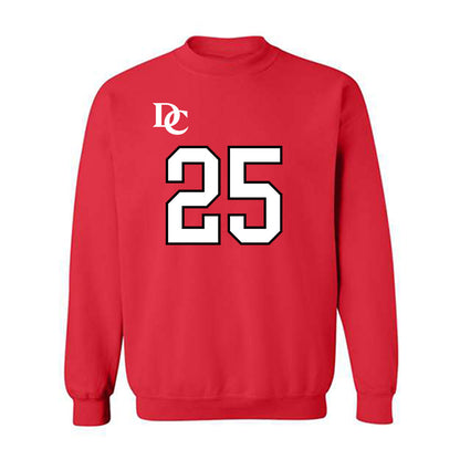 Davidson - NCAA Football : Aaron Carey - Orange Crewneck Sweatshirt