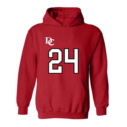 Davidson - NCAA Football : Brodey Berg - Orange Hooded Sweatshirt-0