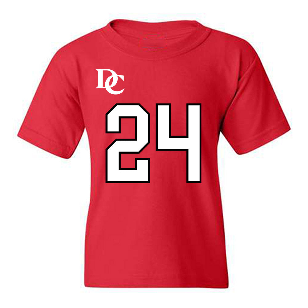 Davidson - NCAA Football : Brodey Berg - Orange Youth T-Shirt-0