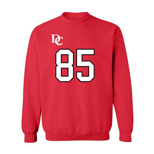 Davidson - NCAA Football : Jack Perozek - Orange Crewneck Sweatshirt-0