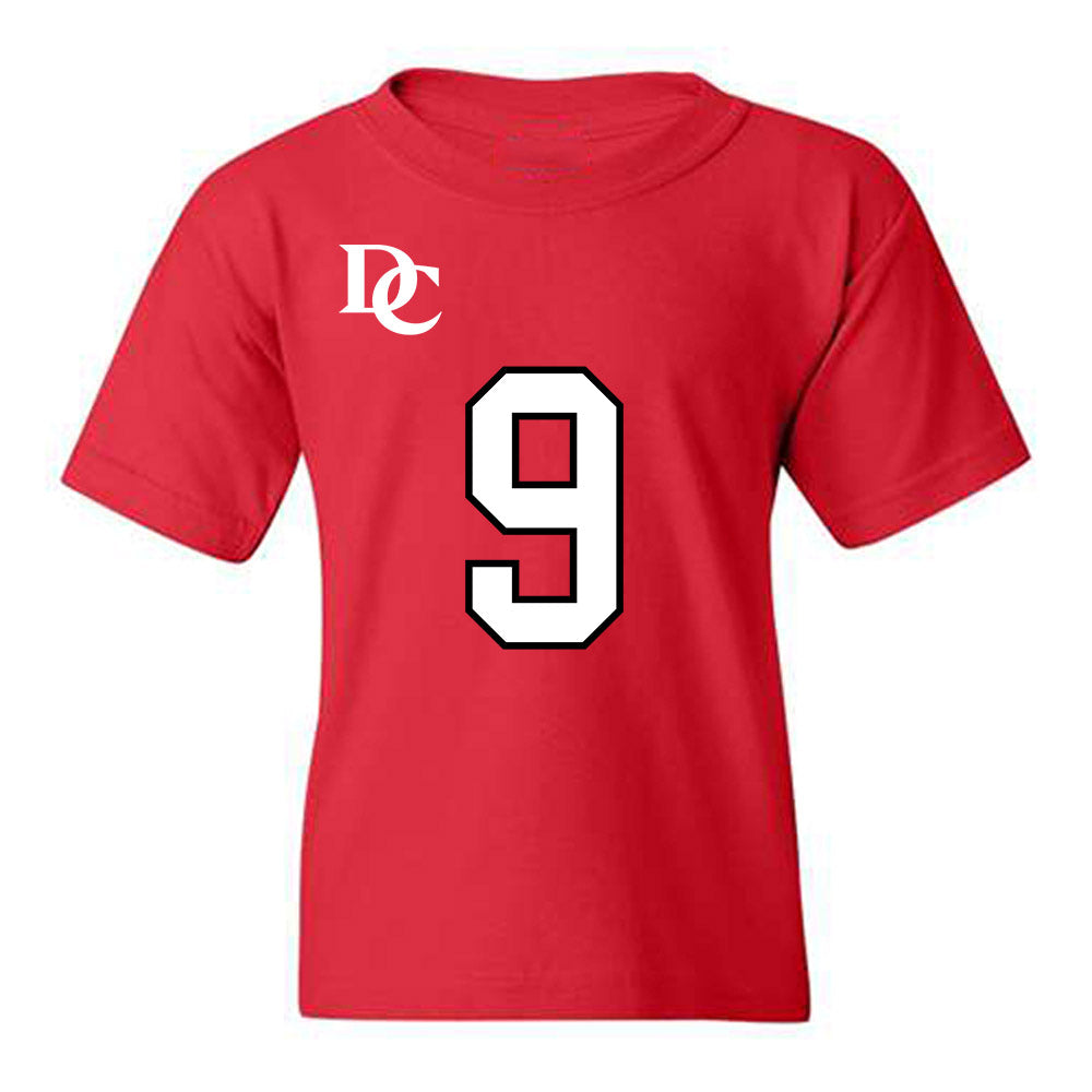 Davidson - NCAA Football : Landon Glezen - Orange Youth T-Shirt-0