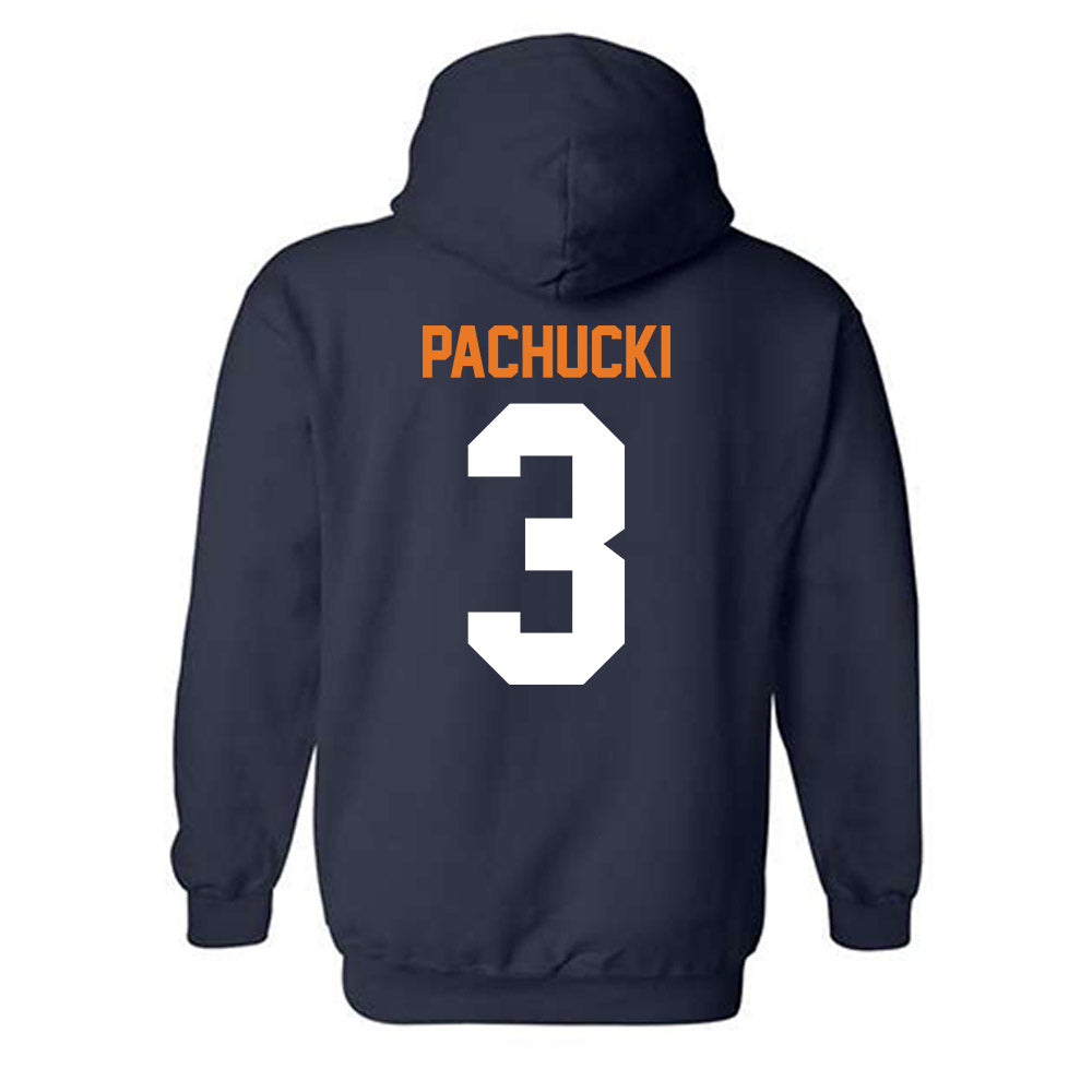 Bucknell - NCAA Men's Basketball : Aleksander Pachucki - Classic Shersey Hooded Sweatshirt-1