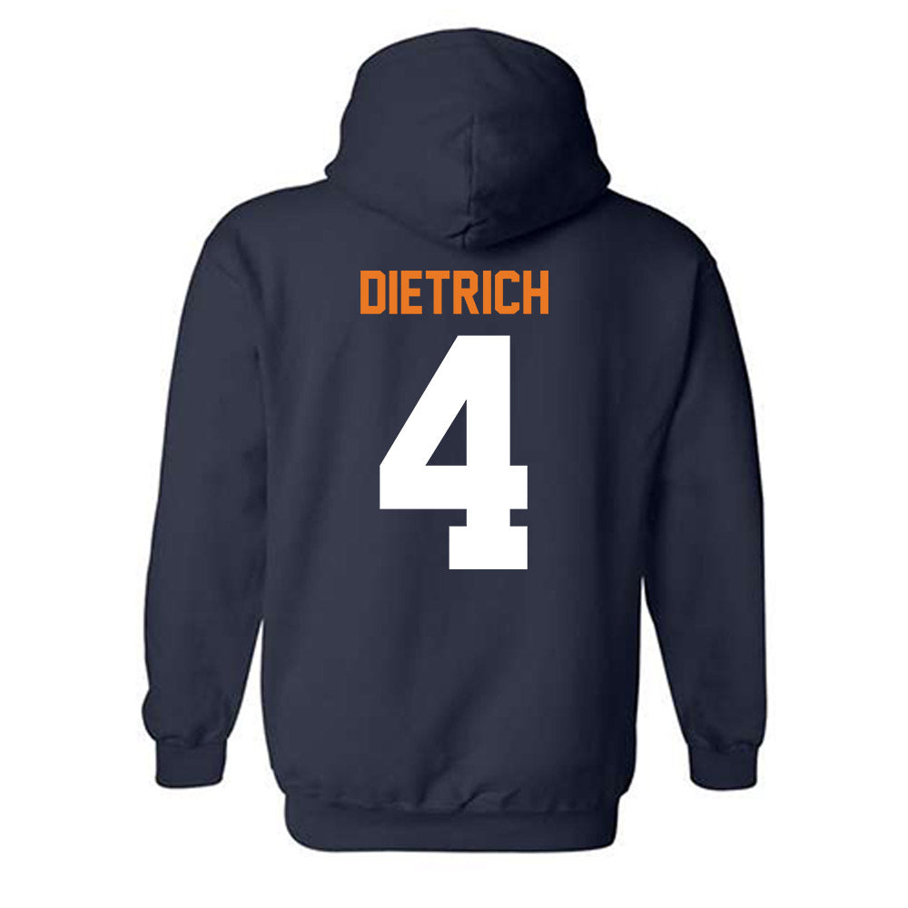 Bucknell - NCAA Football : Chris Dietrich - Classic Shersey Hooded Sweatshirt-1