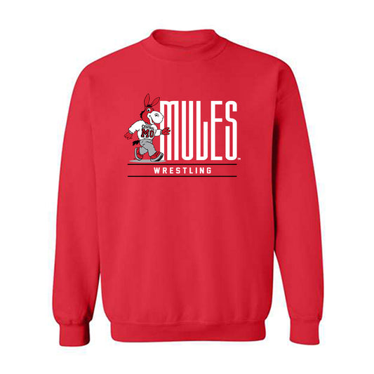 UCM - NCAA Wrestling : Ayden Flores - Classic Shersey Crewneck Sweatshirt-0