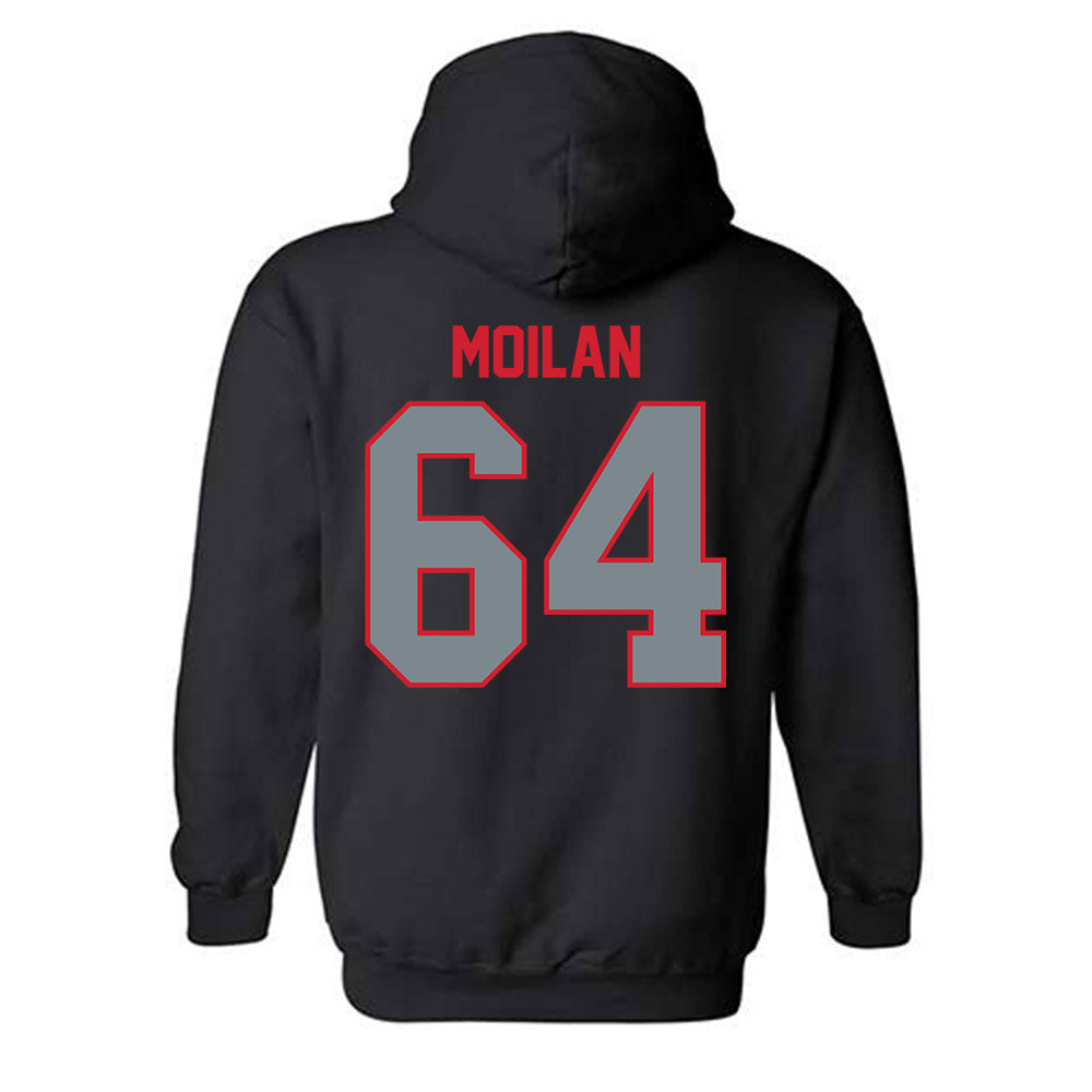 UCM - NCAA Football : RJ Moilan - Hooded Sweatshirt-1