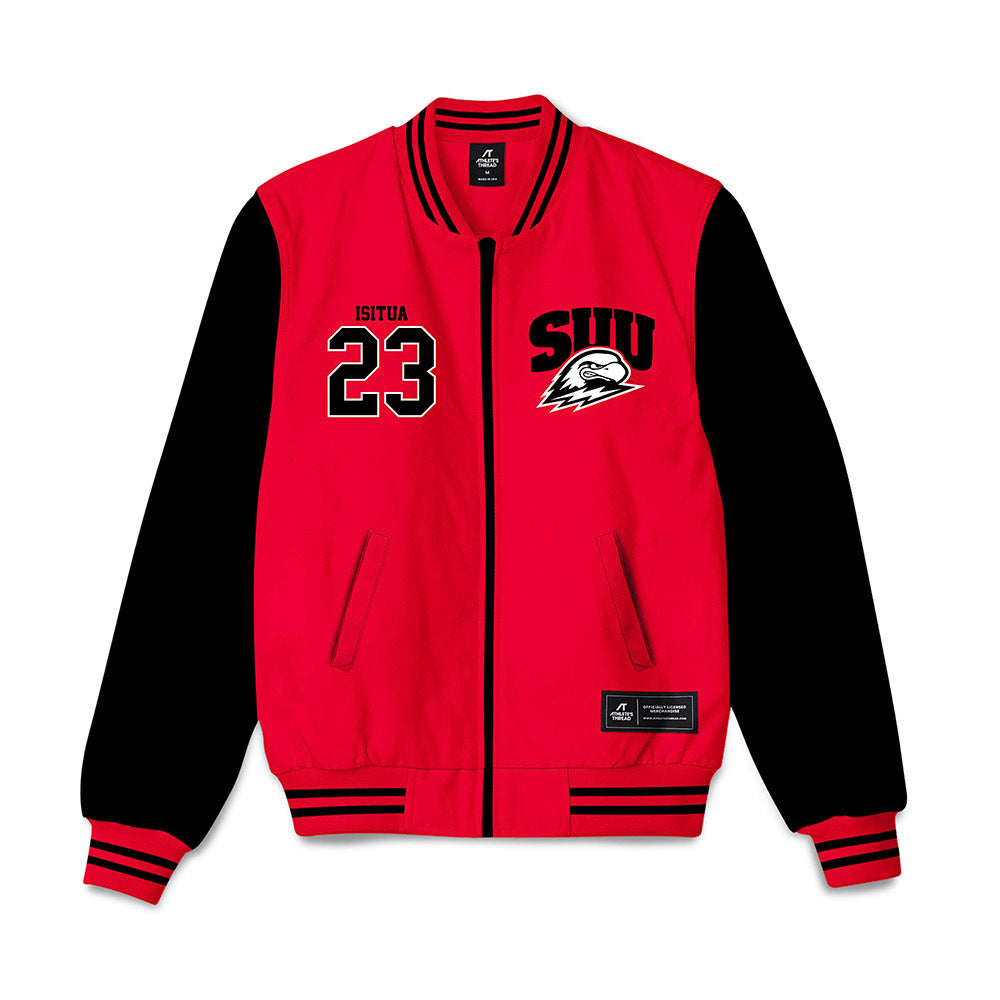 Southern Utah - NCAA Men's Basketball : Chuks Isitua - Bomber Jacket-0