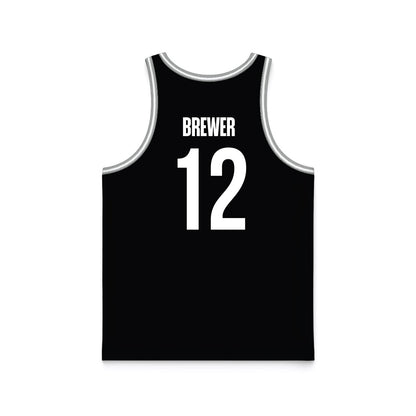 Idaho State - NCAA Men's Basketball : Lachlan Brewer - Black Basketball Jersey-1