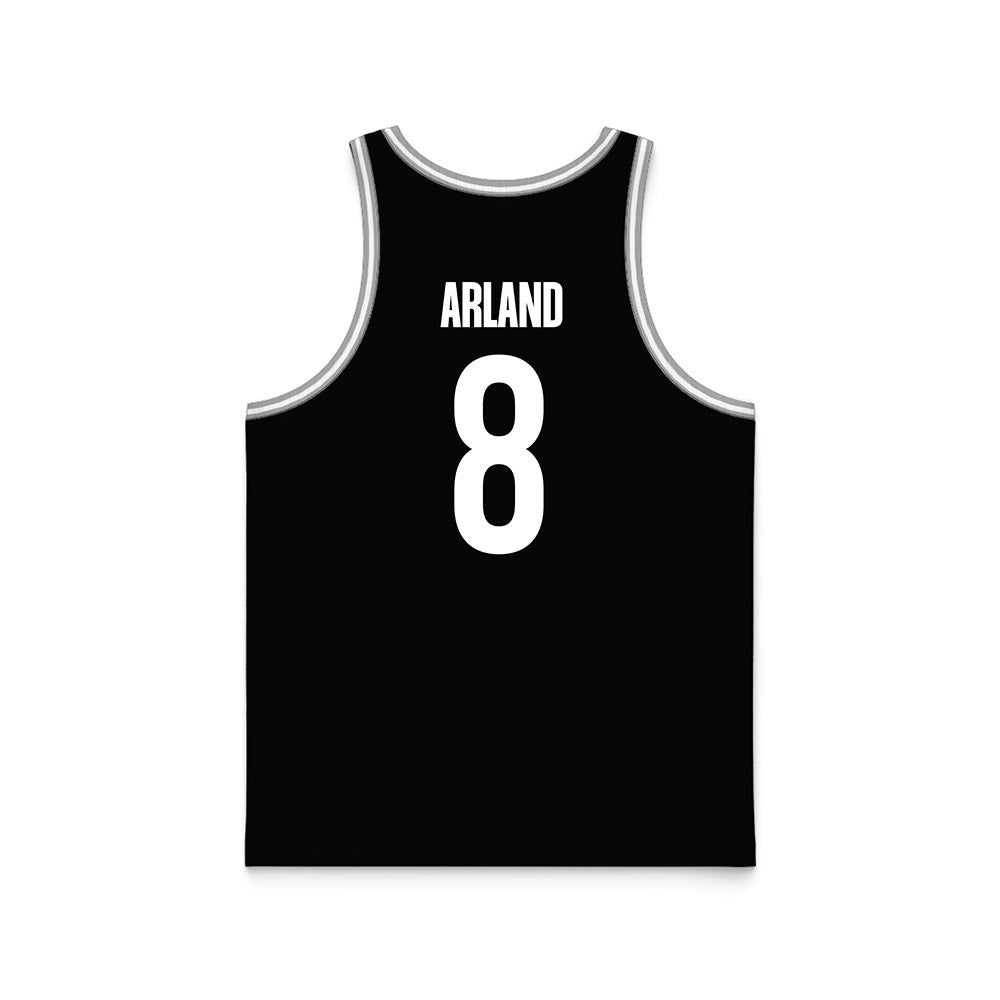 Idaho State - NCAA Men's Basketball : Trey Arland - Black Basketball Jersey-1