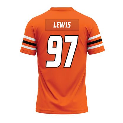Idaho State - NCAA Football : Collin Lewis - Orange Premium Football Jersey-1