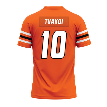 Idaho State - NCAA Football : Maka Tuakoi - Orange Premium Football Jersey-1