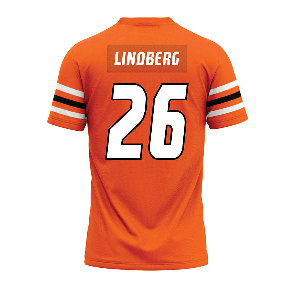 Idaho State - NCAA Football : Mason Lindberg - Orange Premium Football Jersey-1