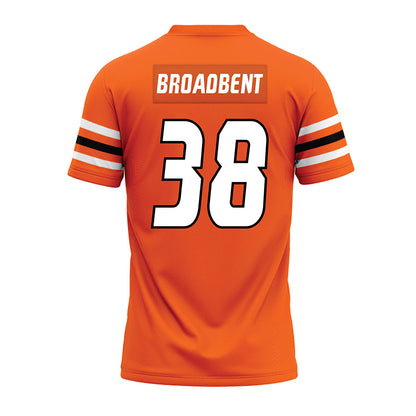 Idaho State - NCAA Football : Trey Broadbent - Orange Premium Football Jersey-1