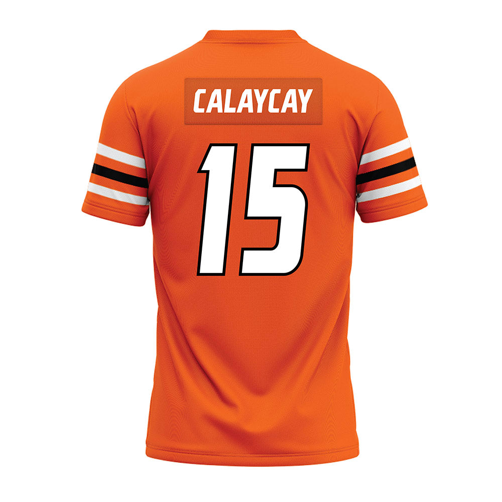 Idaho State - NCAA Football : Noa Calaycay - Orange Premium Football Jersey-1